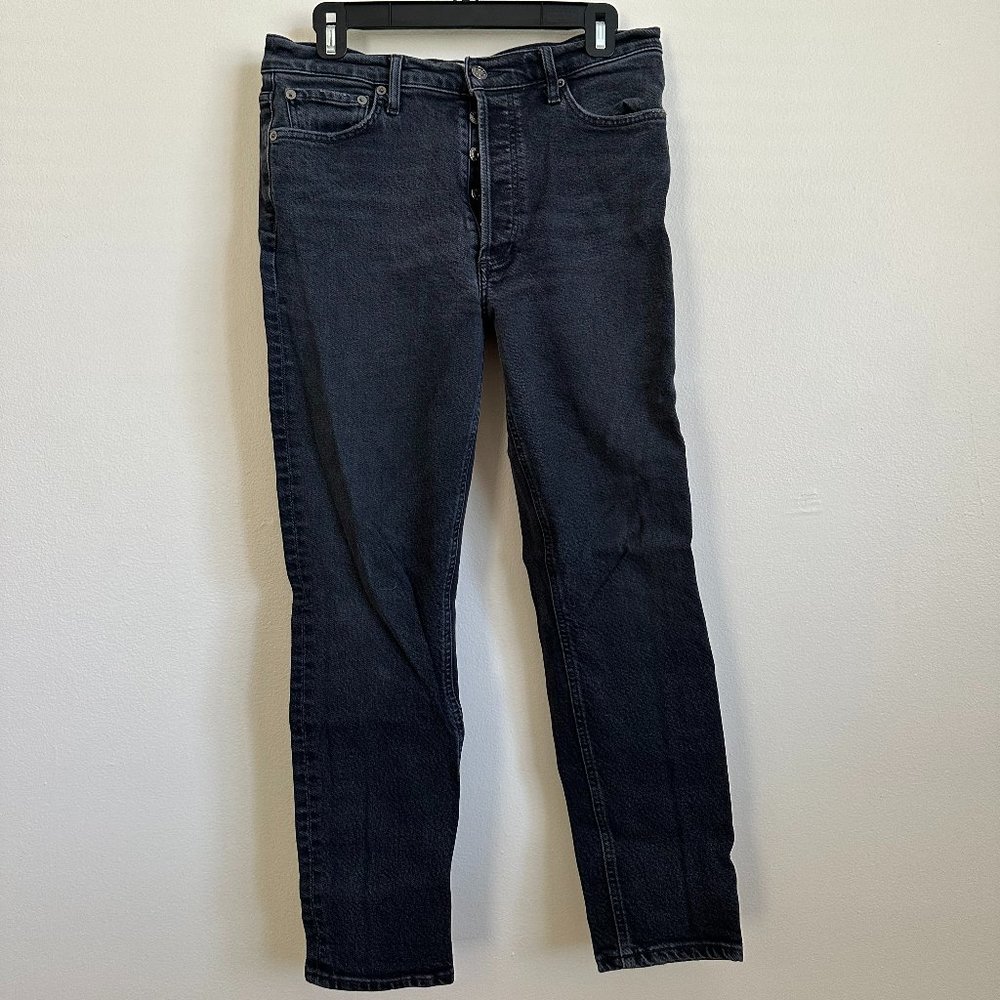 Agolde Straight Leg Black Jeans | Size 30